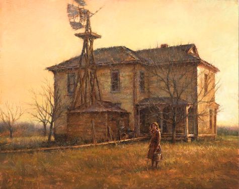 "Prairie Settlers - 1893", Oil, 24" X 30” - Studio